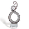 Badash Crystal Giftware Entangle Murano Style Art Glass Centerpiece 10"