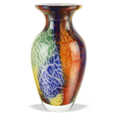 Badash Crystal Art Glass Firestorm Art Glass 11" Vase