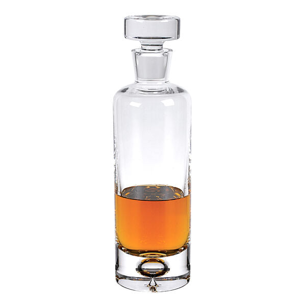 Badash Crystal Giftware Galaxy European Mouth Blown Lead Free Crystal Round Decanter H11″ 28 oz.