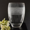 Badash Crystal Giftware Geometric Deep Sandblasted Mouth Blown European 12″ Crystal Vase