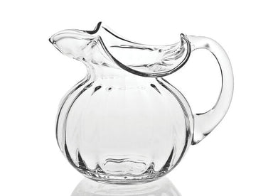Badash Crystal Giftware Hemmingway Floppy Optic European Mouth Blown Pitcher