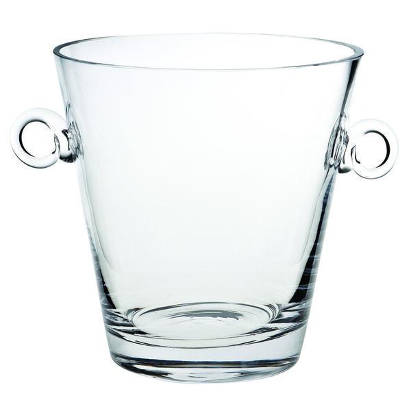 Badash Crystal Art Glass Manhattan Mouth Blown Lead Free European 9" Ice Bucket or Cooler
