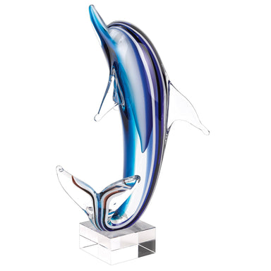Badash Crystal Art Glass Murano Style Art Glass 14" Dolphin