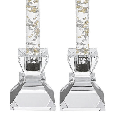 Badash Crystal Giftware Saturn Pair of 2.75″ Handcrafted Crystal Candle Holders