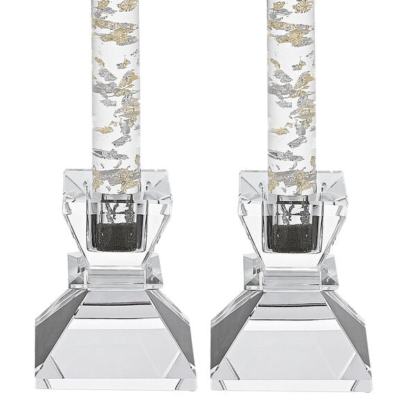 Badash Crystal Giftware Saturn Pair of 2.75″ Handcrafted Crystal Candle Holders
