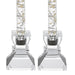 Badash Crystal Giftware Saturn Pair of 2.75″ Handcrafted Crystal Candle Holders