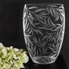 Badash Crystal Giftware Tropics Deep Sandblasted Mouth Blown European 12" Crystal Vase