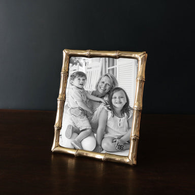 Beatriz Ball Picture Frames Beatriz Ball FRAME Sierra Modern Bamboo 8 x 10 Frame (Gold)