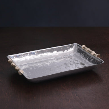 Beatriz Ball Serveware Beatriz Ball GARDEN Bamboo Rectangular Platter with Gold Handles