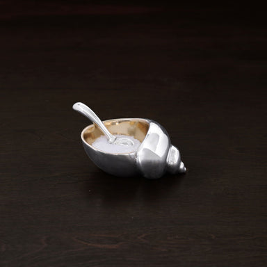 Beatriz Ball Giftware Beatriz Ball GIFTABLES Sierra Modern Ocean Conch Salt Cellar w/Spoon Gold