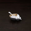 Beatriz Ball Giftware Beatriz Ball GIFTABLES Sierra Modern Ocean Conch Salt Cellar w/Spoon Gold
