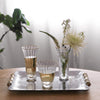 Beatriz Ball Serveware Beatriz Ball GLASS Audrey Stemless Flute with Gold Rim Set of 4 (Clear and Gold)