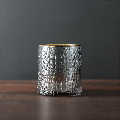 Beatriz Ball Serveware Beatriz Ball Glass Croc Smoke Dof With Gold Rim