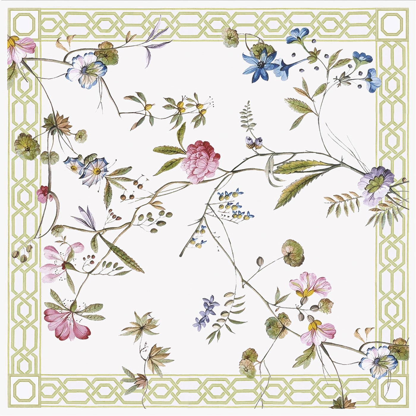 Beatriz Ball Linen Gabrielle Napkins 20 X 20 Set Of 4 (floral 