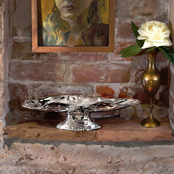 Beatriz Ball Serveware Beatriz Ball PEDESTAL Soho Small Oval Cracker Tray