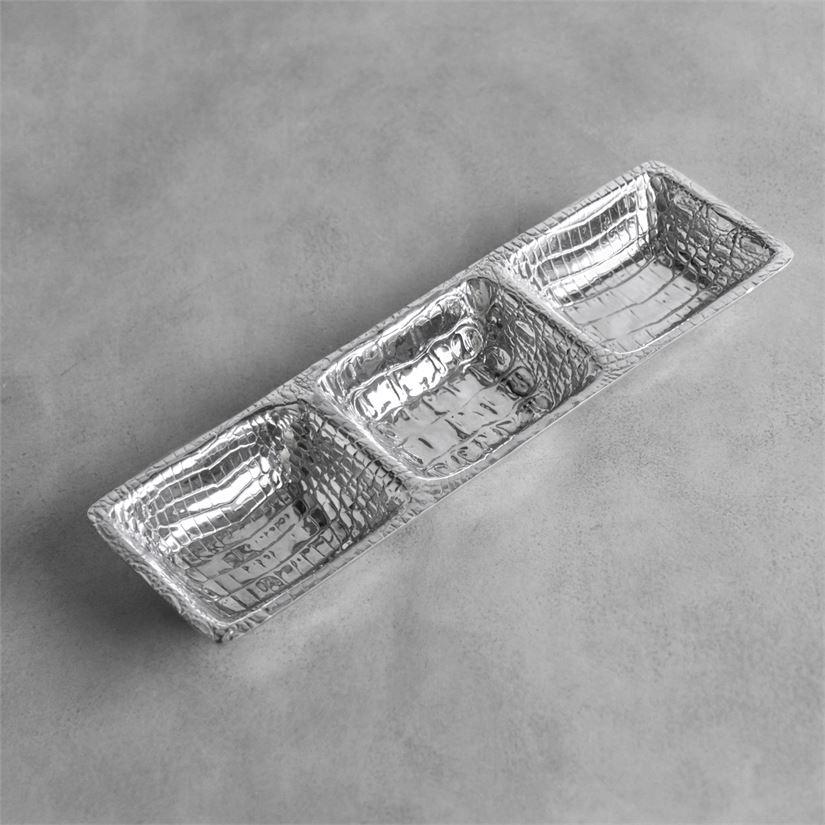 Beatriz Ball Serveware Beatriz Ball Pieles Croc Triple Dip