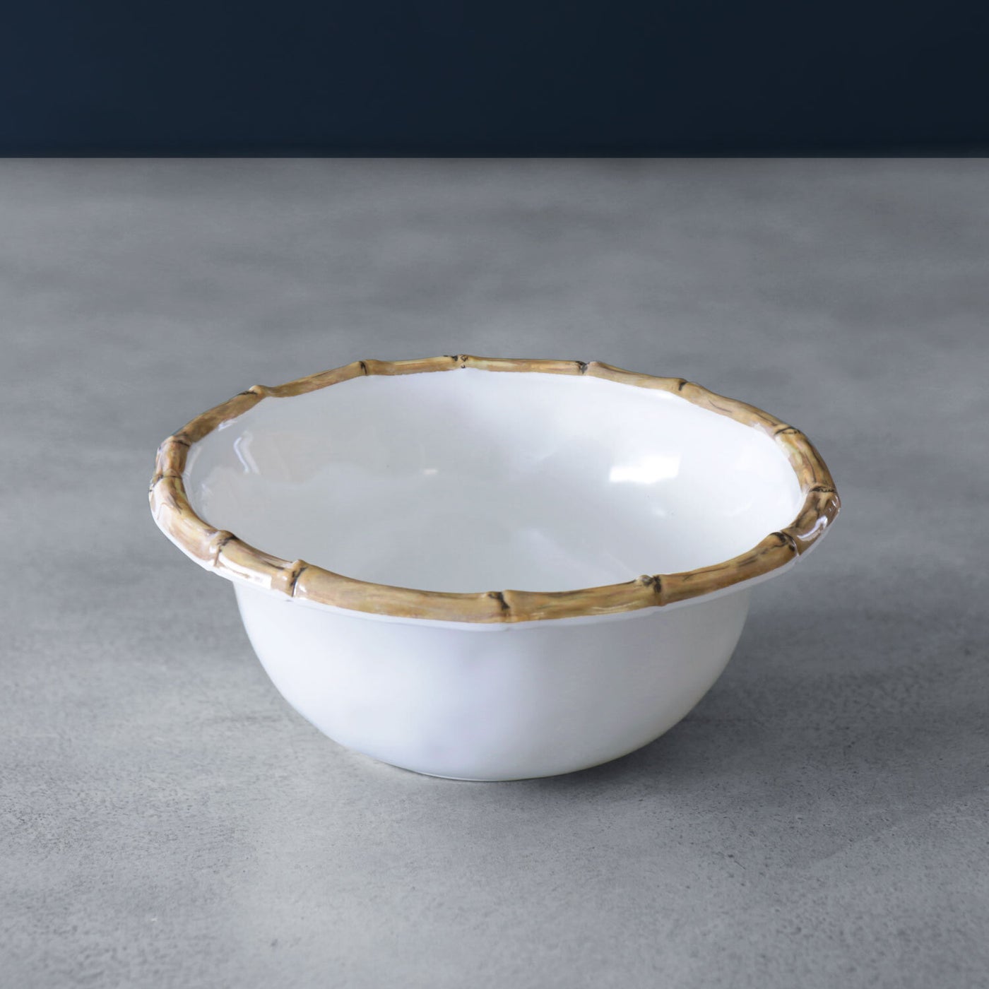 Beatriz Ball Serveware Beatriz Ball VIDA Bamboo 7.5" Cereal Bowl Set of 4 (White and Natural)