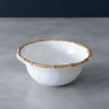 Beatriz Ball Serveware Beatriz Ball VIDA Bamboo 7.5" Cereal Bowl Set of 4 (White and Natural)