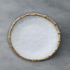 Beatriz Ball Serveware Beatriz Ball VIDA Bamboo 9" Salad Plate Set of 4 (White and Natural)