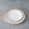 Beatriz Ball Serveware Beatriz Ball VIDA Bamboo 9" Salad Plate Set of 4 (White and Natural)