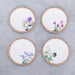 Beatriz Ball Serveware Beatriz Ball VIDA Bamboo Floral Salad Plates Set of 4 (White and Multi)