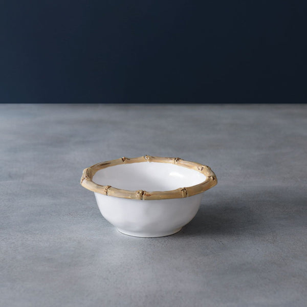 Beatriz Ball Serveware Beatriz Ball VIDA Bamboo Small Dip Bowl (White and Natural)