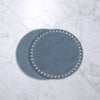 Beatriz Ball Serveware Beatriz Ball VIDA Round Embroidered Dots 15.5" Round Placemats Set of 4 (Blue and White)
