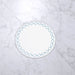 Beatriz Ball Serveware Beatriz Ball VIDA Round Embroidered Quatrefoil 15.5" Round Placemats Set of 4 (Blue)