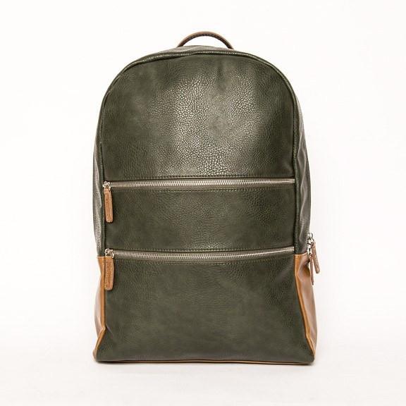 alpha leather backpack Brouk and Co Alpha Backpack (Green/Brown)
