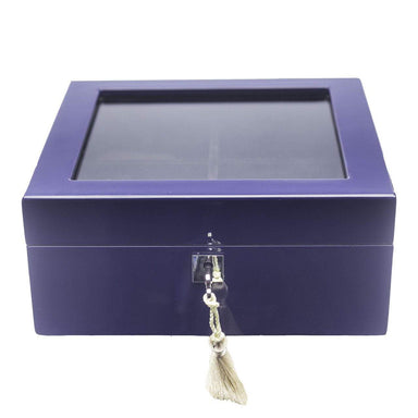 Brouk & Co Giftware Blue Lacquer Watch Box 6