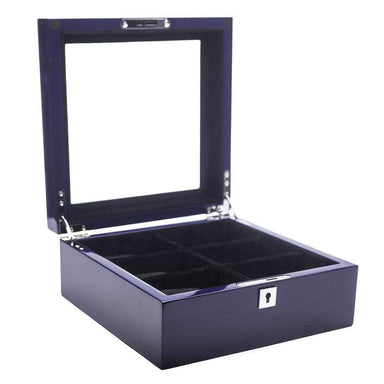 Brouk & Co Giftware Blue Lacquer Watch Box 6