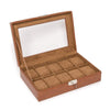 Brouk & Co Giftware Brown Watch Box 10-Slot
