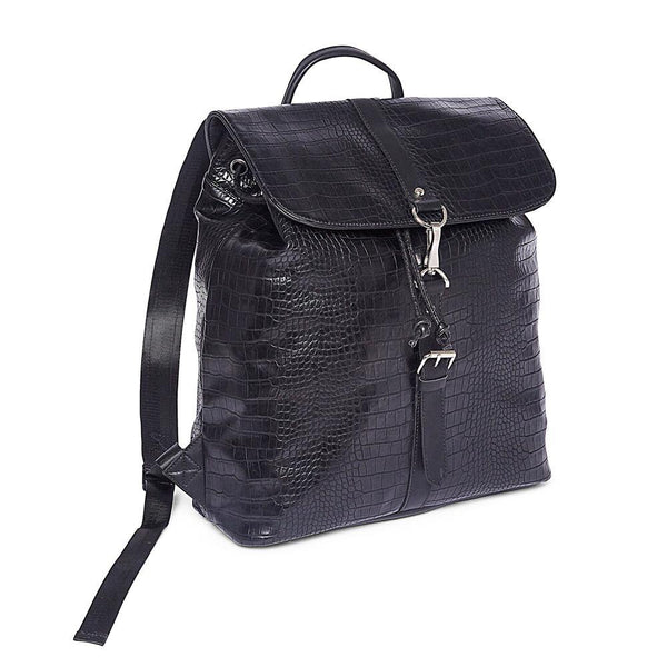 Brouk & Co Handbags Melbourne Croco Backpack, Black
