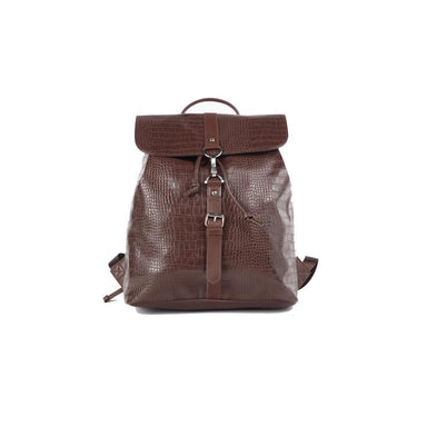 Brouk & Co Handbags Melbourne Croco Backpack, Brown
