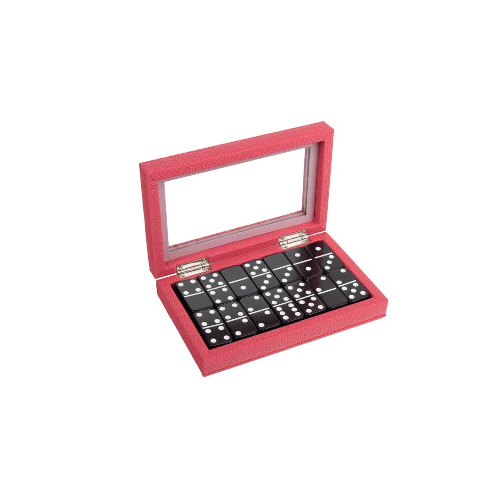 Brouk & Co Giftware Pink Onyx Domino Set