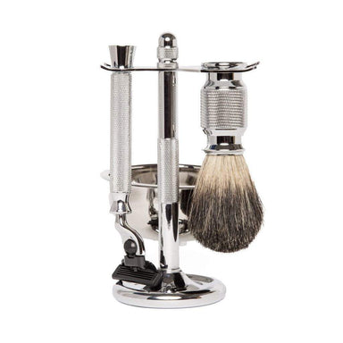 Brouk & Co Giftware Royal Bet Shave Set, Chrome