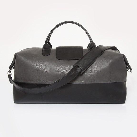 Brouk & Co Handbags The Alpha Duffel Bag, Grey & Black