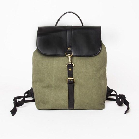 Brouk & Co Handbags The Journeyman Rucksack, Military Green