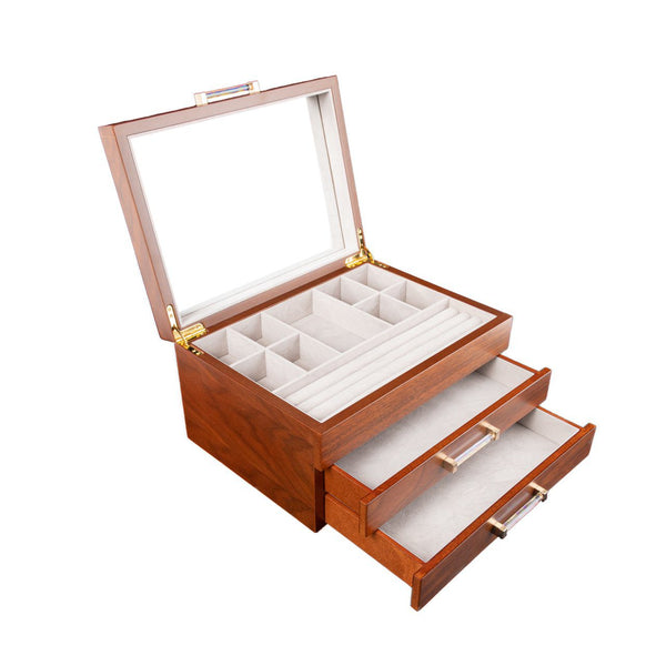 Brouk & Co Giftware Walnut Jewelry Box