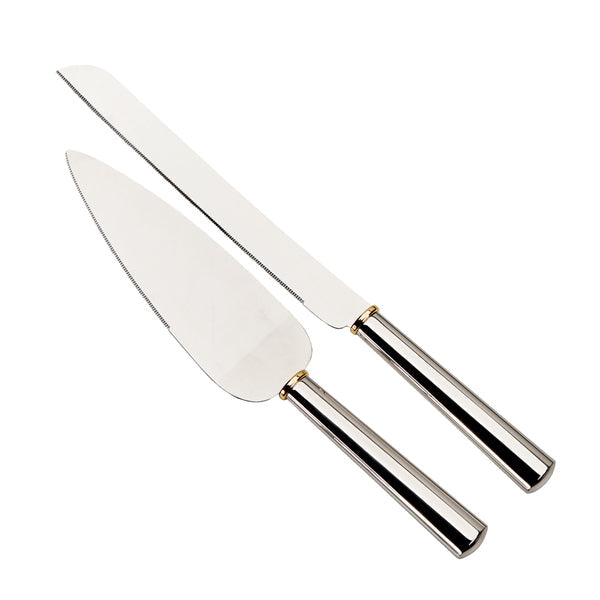 Creative Gifts Giftware Gold Ring Cake Knife & Server Set