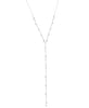Crislu Jewelry CRISLU Adustable Y-Necklace Finished in Pure Platinum