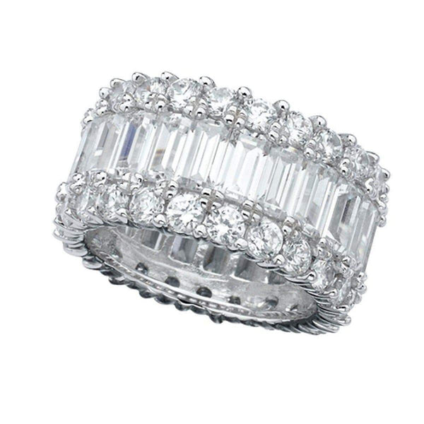 Crislu Jewelry CRISLU Baguette Eternity Band - Size 8