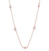 Crislu Jewelry CRISLU Bezel 16" Necklace Finished in 18KT Rose Gold