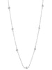 Crislu Jewelry CRISLU Bezel 16" Necklace Finished in Pure Platinum