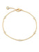 Crislu Jewelry CRISLU Bezel Bracelet Finished in 18KT Gold