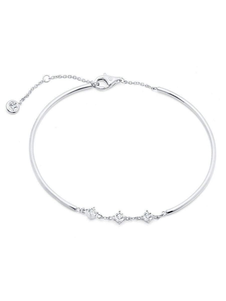 Crislu Jewelry CRISLU Brilliant Accented Bracelet Finished in Pure Platinum