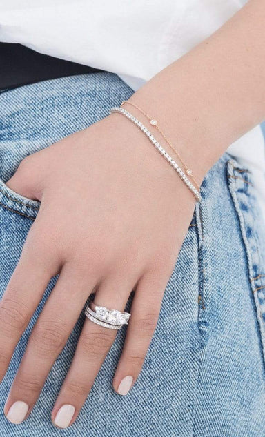 Crislu Jewelry CRISLU Classic 3 Stone Ring - Size 8