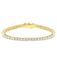 Crislu Jewelry CRISLU Classic Medium Brilliant Tennis Bracelet Finished in 18KT Gold - Size 7.5