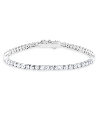 Crislu Jewelry CRISLU Classic Medium Brilliant Tennis Bracelet Finished in Pure Platinum - size 7.5