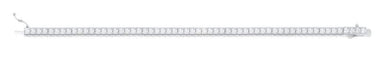 Crislu Jewelry CRISLU Classic Medium Princess Tennis Bracelet Finished in Pure Platinum - Size 6.5